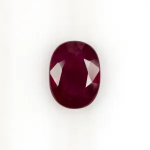 1.5 CARAT GIA CERTIFIED OVAL SHAPE CUT RUBY RICH RED LOOSE NATURAL GEMSTONE