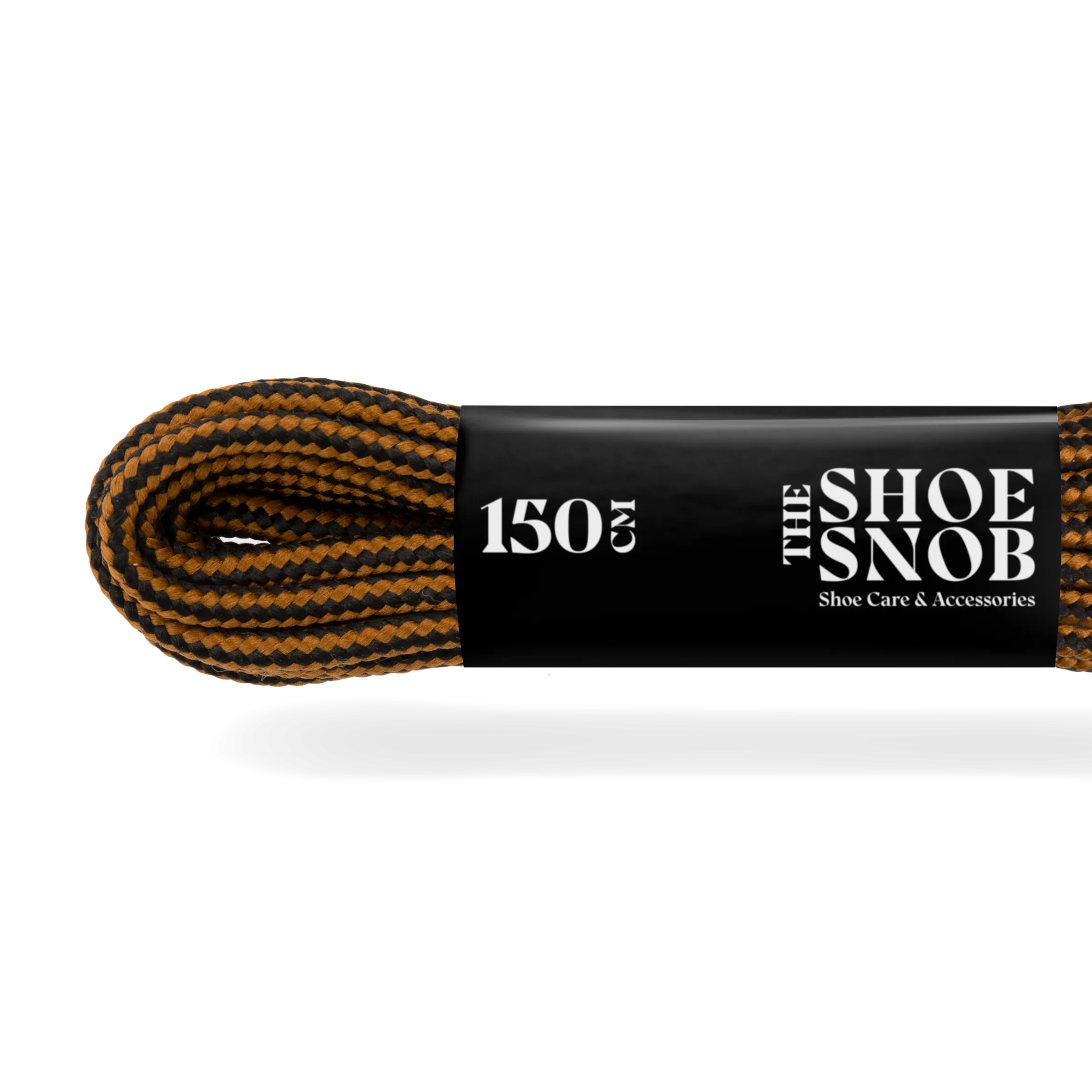 150cm Round Boot Laces - Brown/Black