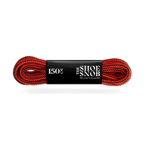 150cm Round Boot Laces - Red/Black