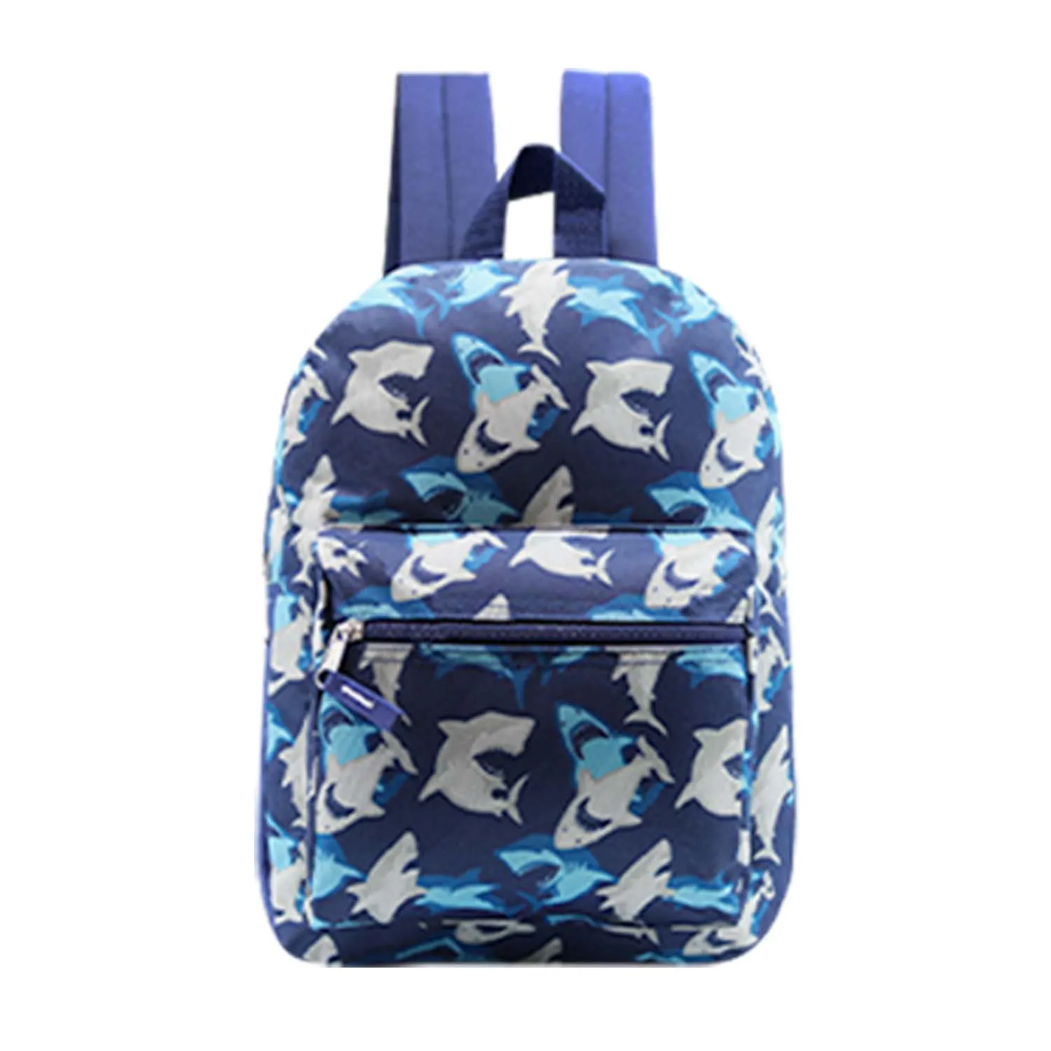 15" Kids Basic Wholesale Backpack in 4 Assorted Prints - Bulk Case of 24