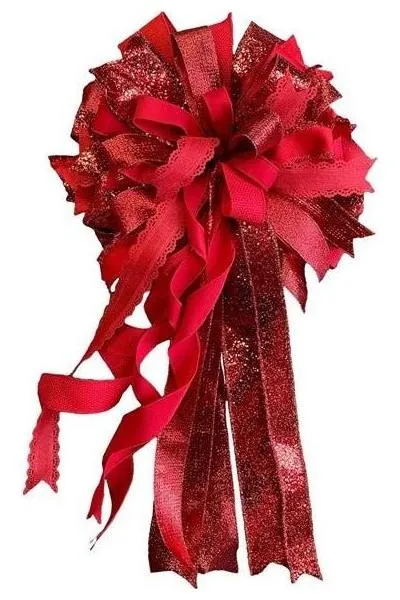 1.5" Scalloped Edge Ribbon: Red (10 Yard)