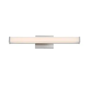 15W Dermot 1 Light LED Wall Fixture, Brushed Nickel Finish