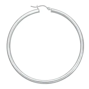 1.6 Grams, Plain White Gold Hoops (3mm x 15)