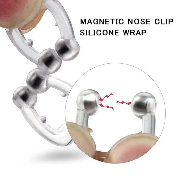 16-Pack: Silicone Magnetic Nose Clip Portable Mini Anti Snoring