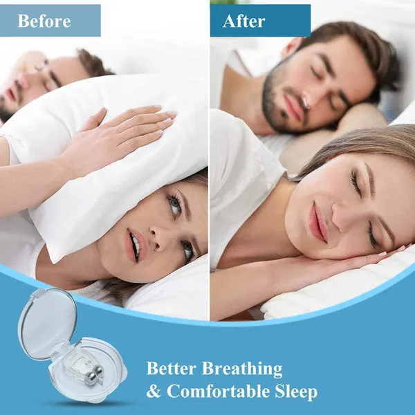 16-Pack: Silicone Magnetic Nose Clip Portable Mini Anti Snoring