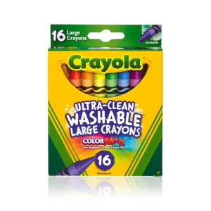 16 Ultra-Clean Washable Large Crayons