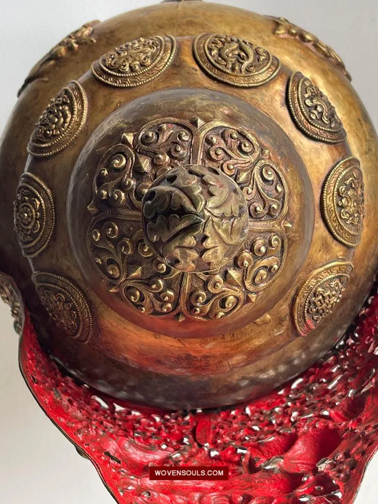 1620  Antique Buddhist Ceremonial Crown for Lama / Priest