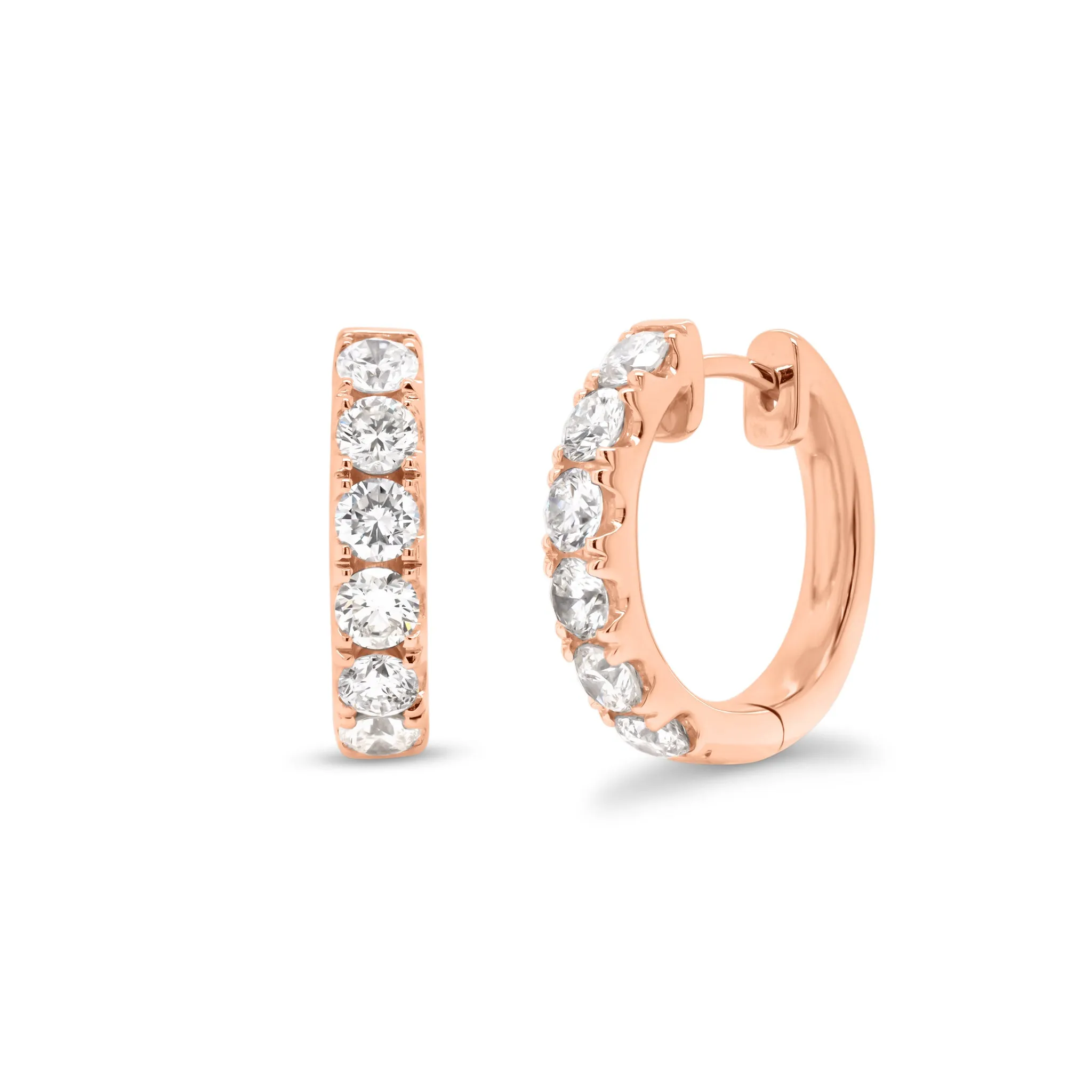 1.63 ct Diamond Huggie Earrings