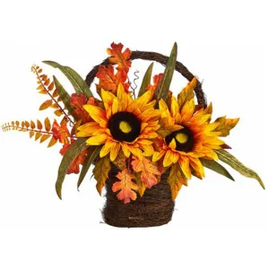 16in. Decorative Sunflower Arrangement