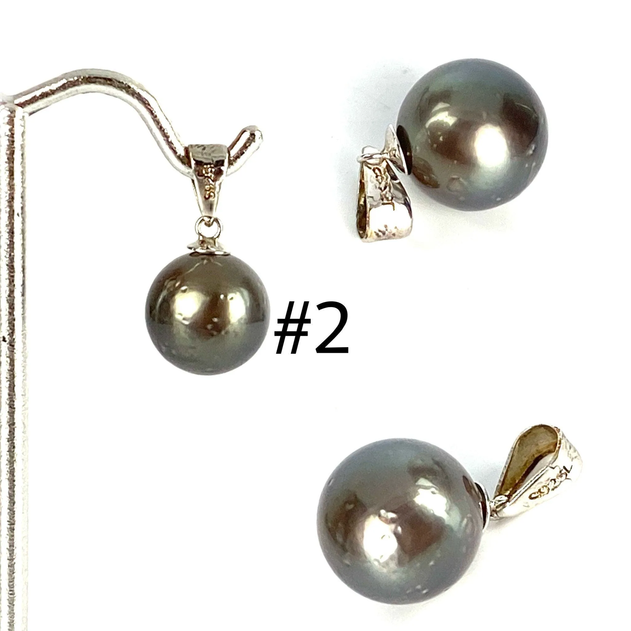 16mm - 11mm Tahitian Pearl Pendants SKU:11164