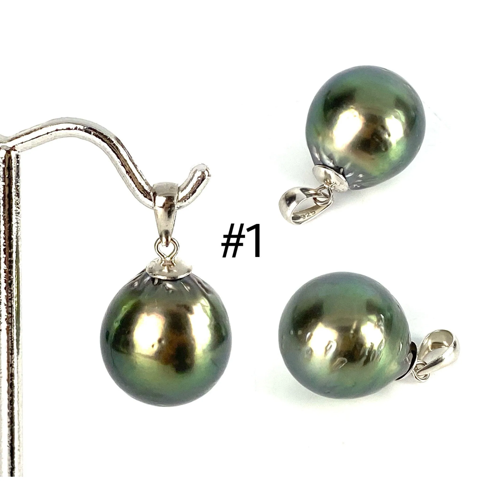 16mm - 11mm Tahitian Pearl Pendants SKU:11164