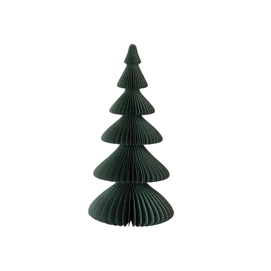 16" Paper Folding Honeycomb Tree Green