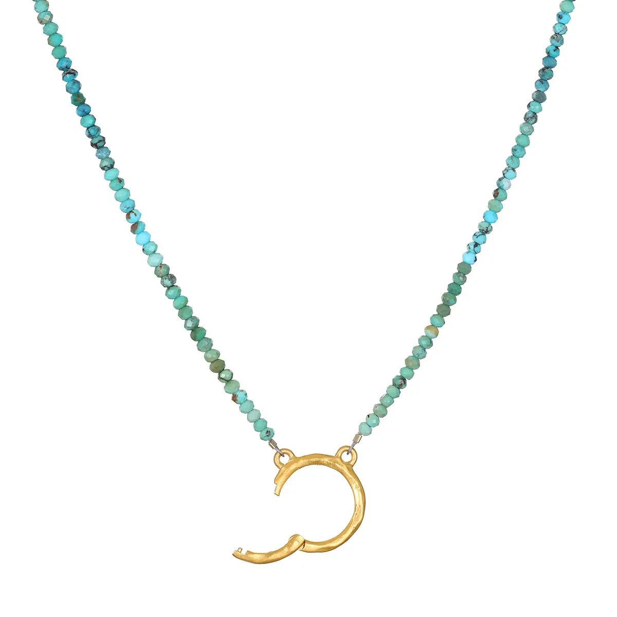 16" Turquoise Charm Necklace