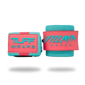 16" Villain Wrist Wraps - Pink & Teal