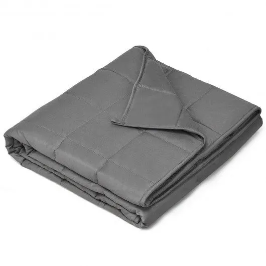 17 lbs Weighted 100% Cotton Blankets-Gray