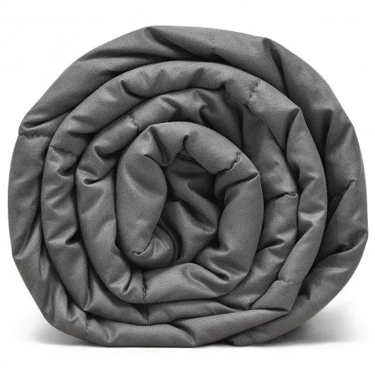 17 lbs Weighted 100% Cotton Blankets-Gray