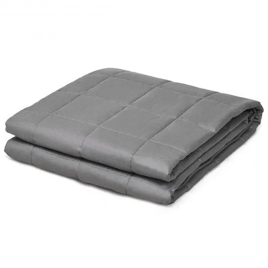 17 lbs Weighted 100% Cotton Blankets-Gray