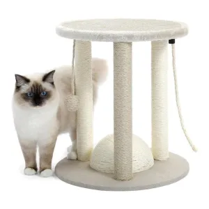 17" 4 in 1 Kitten Scratch Toy with Hanging Ball