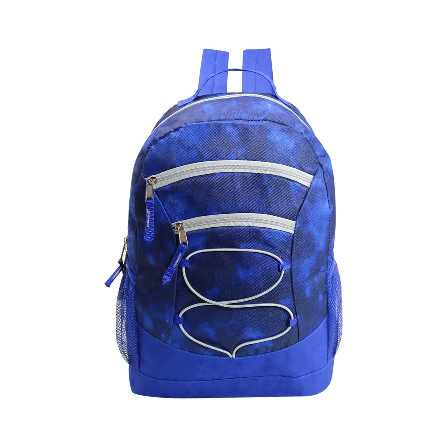 17" Bungee Wholesale Backpack In 8 Prints -  Bulk Case Of 24 Backpacks