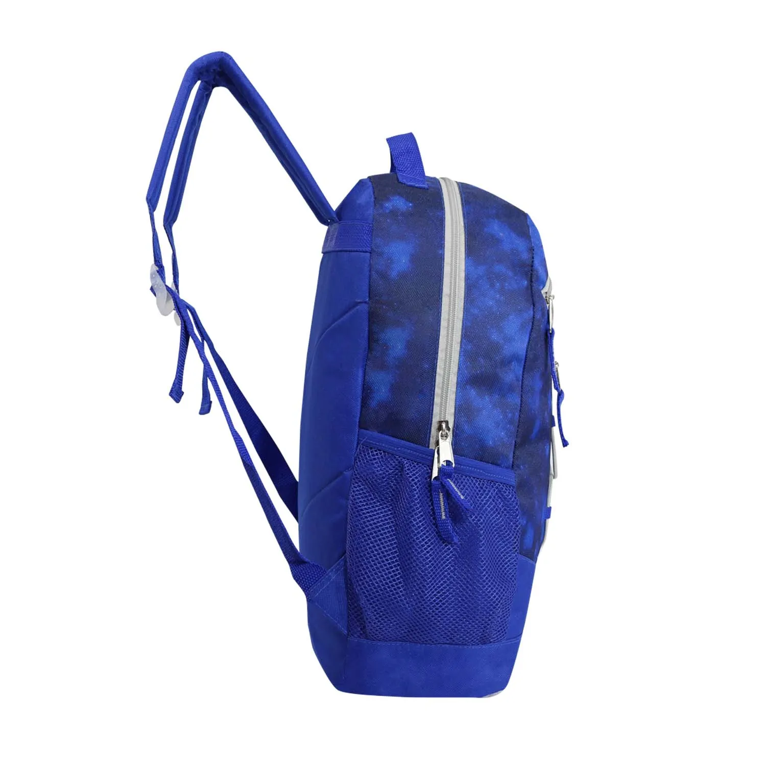 17" Bungee Wholesale Backpack In 8 Prints -  Bulk Case Of 24 Backpacks