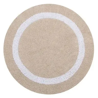 17"x24" Hotel Collection Bath Rug Sand/White - Better Trends