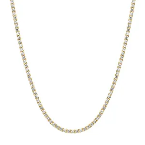 18 inch 4-Prong Diamond Tennis Necklace