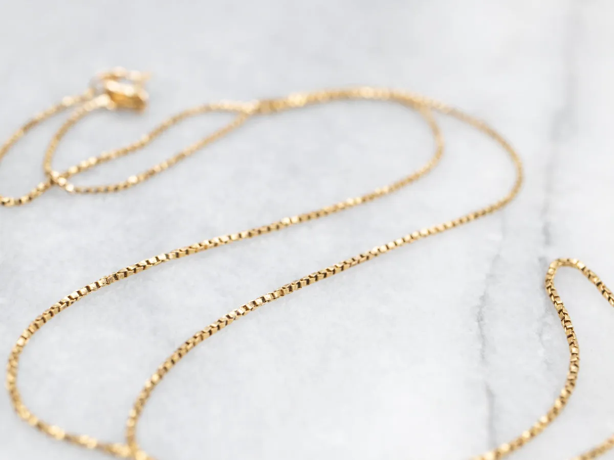 18-Karat Gold Box Twist Chain Necklace