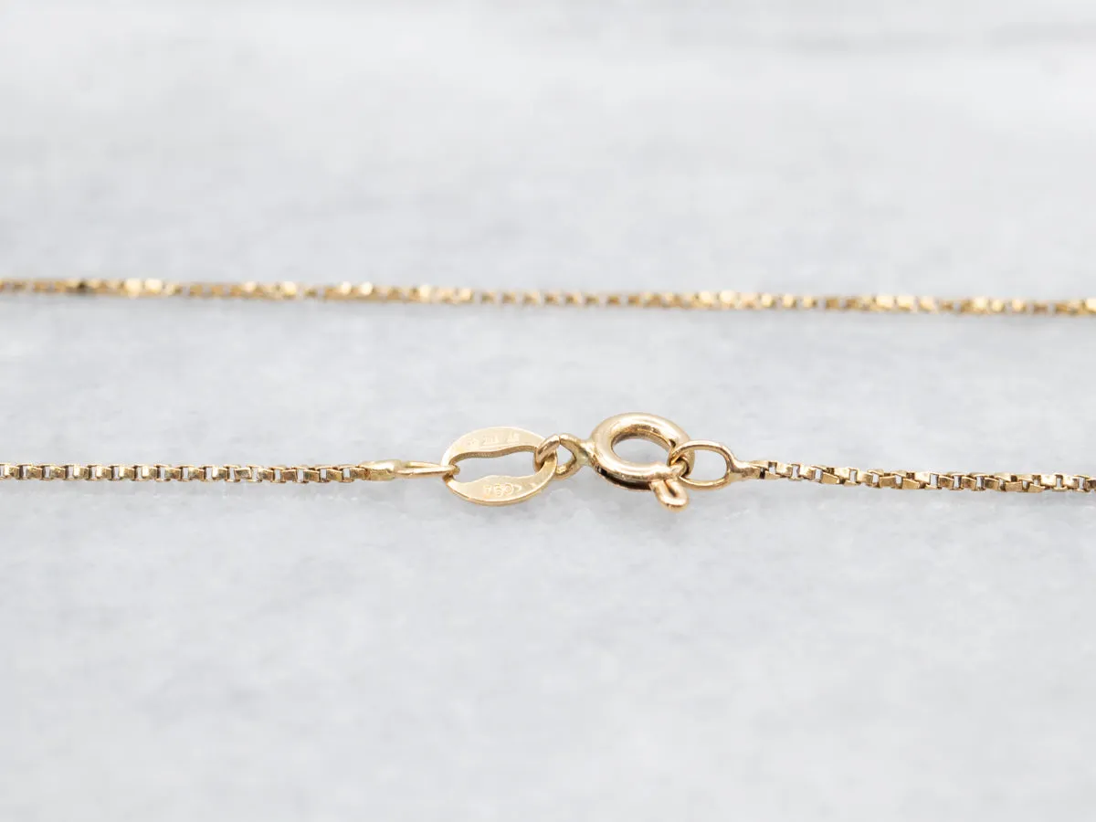 18-Karat Gold Box Twist Chain Necklace