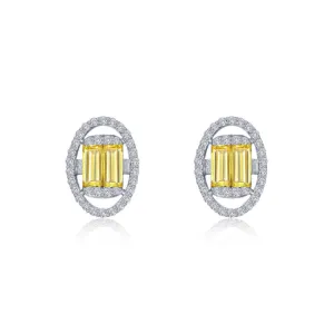 1.84 CTW Halo Stud Earrings