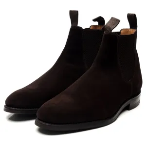 1880 'Chatsworth' Dark Brown Suede Chelsea Boots UK 10 G