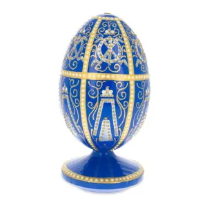 1896 Twelve Monograms Royal Wooden Egg