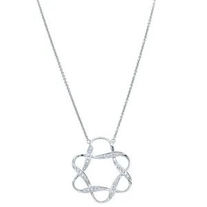 18ct White Gold .22ct Diamond Celestial Star Pendant