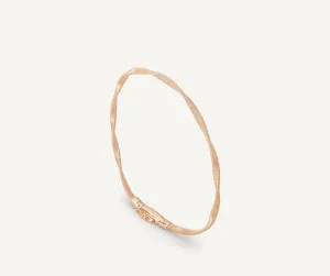 18K Rose Gold Twisted Coil Bracelet