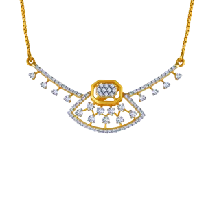 18k Stunning Piece Of Diamond Necklace