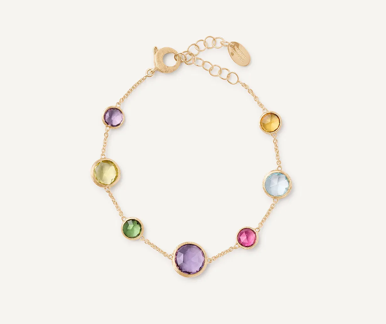 18K Yellow Gold Gemstone Bracelet