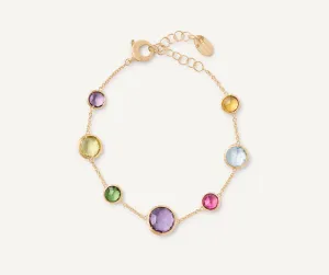 18K Yellow Gold Gemstone Bracelet