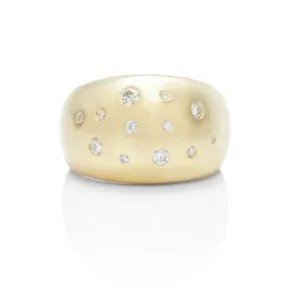 18k Yellow Gold Women's Diamond Fashion Ring