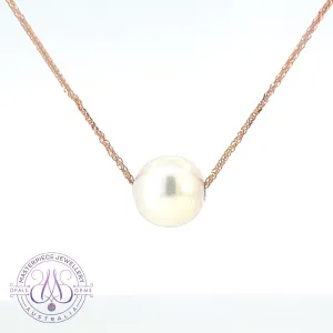 18kt Rose Gold AKoya Pearl 7.5mm necklace