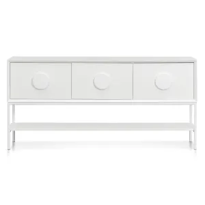 1.8m Console Table - White