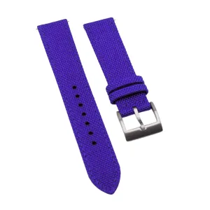 18mm, 20mm Blue Nylon Watch Strap, Quick Release Spring Bars