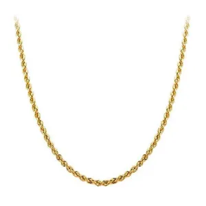 18" 3mm Hollow Rope Chain Necklace