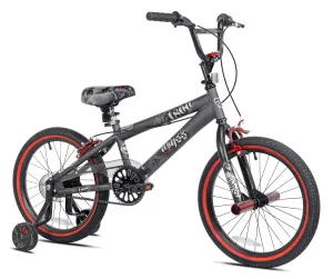 18" Abyss BMX Bike w/ Front Pegs and Training Wheels, Ages 6-9