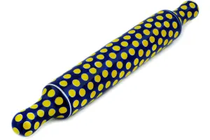 18" Rolling Pin - Yellow Dots