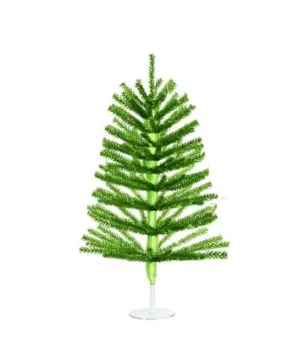 18" Un-Lit Green Foil Miniature Tree