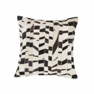 18" X 18" Zebra Cowhide Pillow