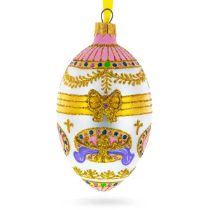 1903 Bonbonniere Royal Egg Glass Ornament 4 Inches