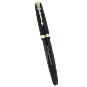 1943 PARKER VACUMATIC AZURE PEARL SINGLE JEWEL MAJOR FOUNTAIN PEN RESTORED