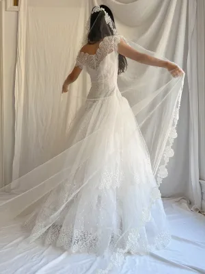 1950s Mantilla Alecon Cathedral Veil