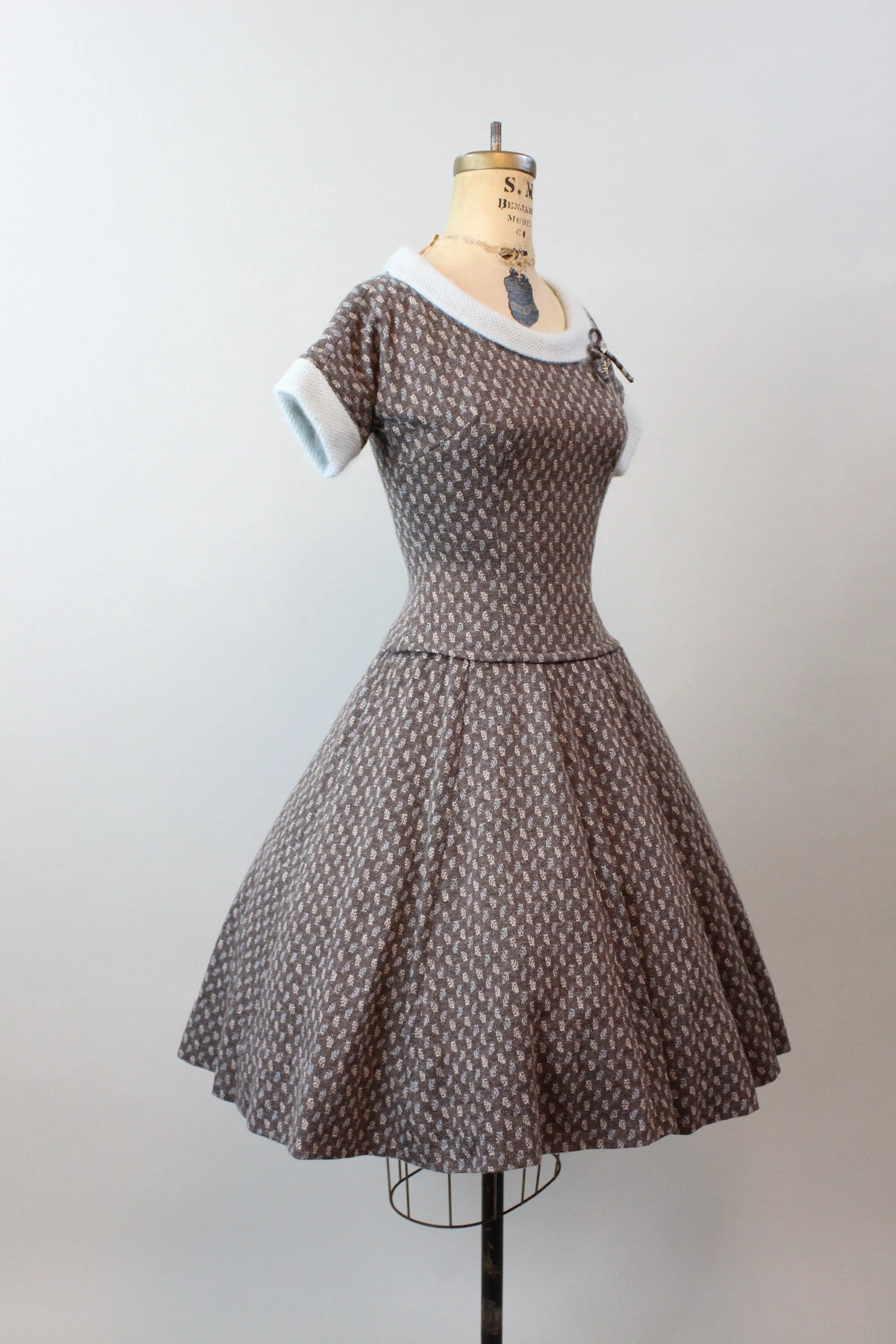 1950s PARKLANE juniors ANGORA dress xs | new winter