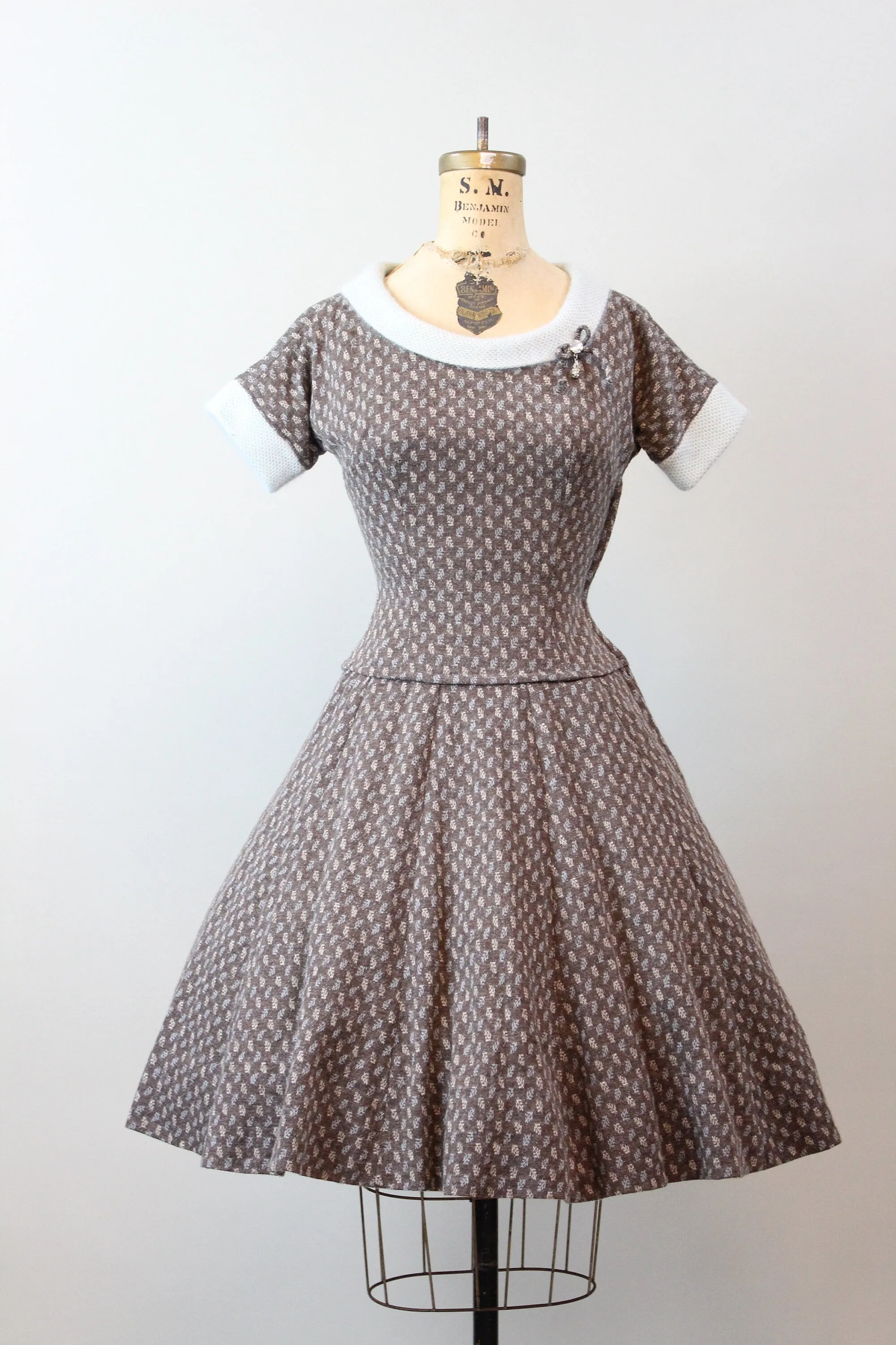 1950s PARKLANE juniors ANGORA dress xs | new winter